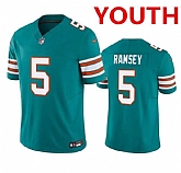 Youth Miami Dolphins #5 Jalen Ramsey Aqua 2023 F.U.S.E Vapor Limited Stitched Jersey,baseball caps,new era cap wholesale,wholesale hats